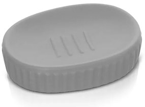 Porta sapone da appoggio grigio in ceramica Cup
