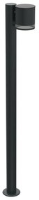 Paletto da Giardino Solare Nero da 100cm IP54 in Alluminio Colore Bianco Naturale 4.000K