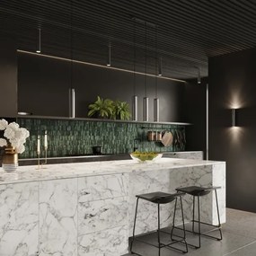 Sollux SL.1204 - Lampadario a sospensione con filo LAGOS 1xGU10/10W/230V cromo