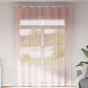 Tende İn Voile Con Occhielli 2 Pz Rosa 140x300 Cm /