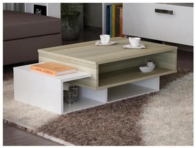 Tavolino TAB 32x105 cm beige/bianco