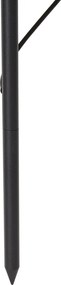 Set di 3 faretti da giardino a picchetto moderni neri con LED IP44 - Garly Ball