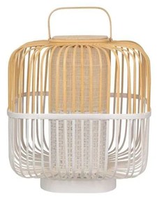 Forestier - Bamboo Quadrato Lampada da Tavolom Bianco Forestier