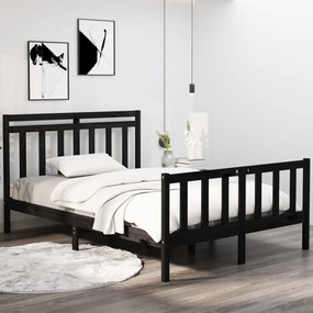 Giroletto Nero İn Legno Massello 140x190 Cm /