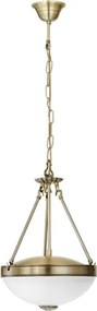 Eglo 82747 - Lampadario a sospensione con catena SAVOY 2xE27/60W/230V bronzo
