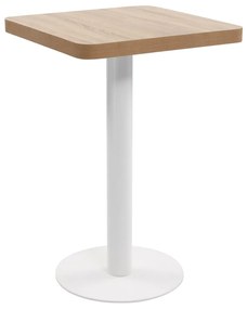 Tavolo Da Bistrot Marrone Chiaro 50x50 Cm İn Mdf /
