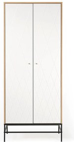 Armadio bianco 80x190 cm Mia - Woodman