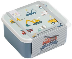 A Little Lovely Company - set di quattro scatole merenda - veicoli