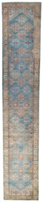 Hamedan Tappeto 100 x 510 Blu (Iran) Annodato A Mano