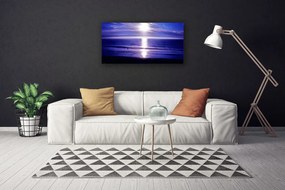 Quadro su tela Mare, sole, paesaggio 100x50 cm