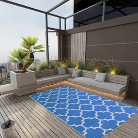Tappeto Da Esterni Arakıl Blu 160x230 Cm İn Pp /