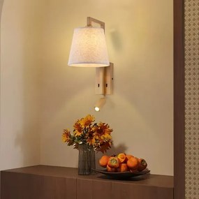 Brilagi - Applique a LED RAYA 1xE14/40W/230V + LED/3W lino/beige