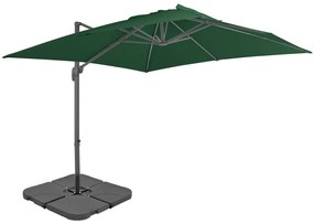 Ombrellone Da Giardino Con Base Portatile Antracite /