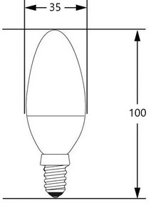 Lampadina LED E14/4W/230V 2700-3000K