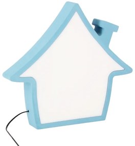 Lampada da tavolo LED per bambini HOUSE LED/10W/230V blu