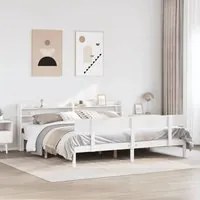 Letto senza Materasso Bianco 180x200 cm Legno Massello di Pino 3306626