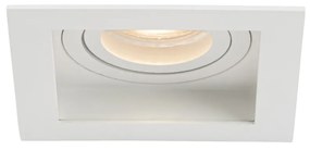 Set di 6 Faretto da incasso moderno bianco orientabile - Carree