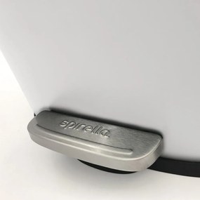 Cestino per la spazzatura bianco opaco in acciaio con pedale 50 l Akira – Spirella