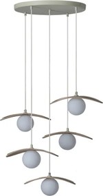 Osram - Lampadario a sospensione su cavo DECOR PEARL 5xG9/5W/230V beige