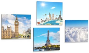 Set di quadri – Monumenti famosi del mondo
