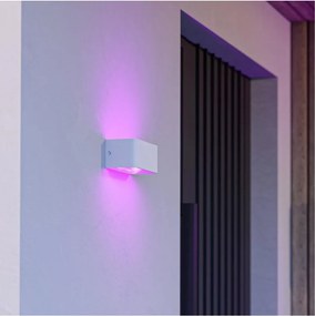 Eglo 901955 - Lampada da parete per esterni dimmerabile LED RGBW SANIA-Z LED/10W/230V IP55 bianca