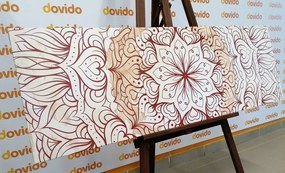 Quadro su tela – Mandala etnica astratta