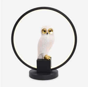 Zuma Line EX04F332U-1 - Lampada da tavolo LED SOWA LED/4W/5V nero/bianco