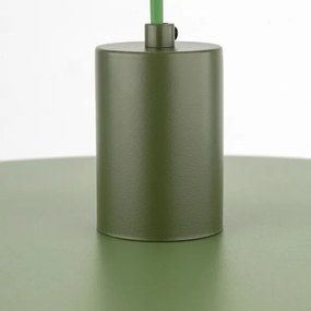 Lampadario a sospensione con filo SILA 1xE27/15W/230V diametro 40 cm verde