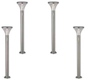 4 pezzi - Lampioncino Solare per vialetti da 600 Lumen