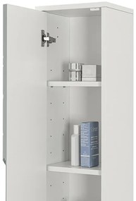 Colonna bagno sospesa 30x150 Furore verde salvia con ripiani interni
