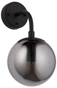 Endon 106664 - Applique ONTARIO 1xE14/7W/230V nero/fumé