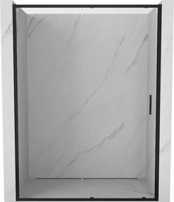 Mexen Exo porta doccia scorrevole 155 cm, trasparente, nero - 8151-155-000-70-00