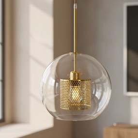 Lampada pensile di vetro oro loft APP555-1CP 25cm