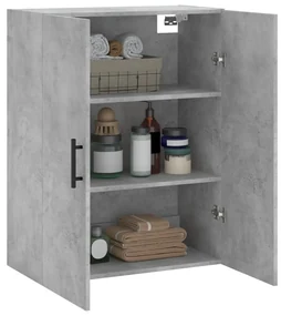 Mobile a parete grigio cemento 69,5x34x90 cm
