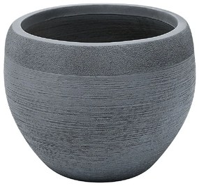 Vaso pietra grigio 38 x 38 x 30 cm ZAKROS  Beliani