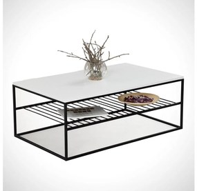 Tavolino ETNA 43x95 cm bianco/nero