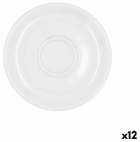Piatto da pranzo Bidasoa Glacial Caffè 100-180 ml Bianco Ceramica (12 Unità) (Pack 12x)