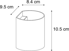 Lampada da parete intelligente nera con Wi-Fi G9 - Sabbio