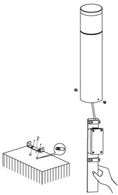Eglo 94278 - Lampada LED esterna BASALGO 1 3,7W 230V IP44