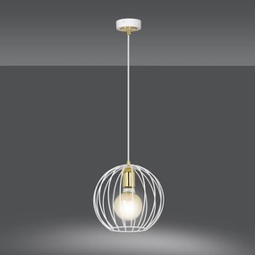 Sospensione Contemporanea Omoikane Acciaio Bianco 1 Luce E27 Ip20