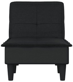 Chaise longue in tessuto nero