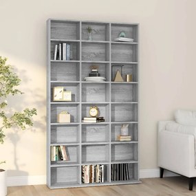 Mobile Porta CD Grigio Sonoma 102x23x177,5 cm Legno Multistrato