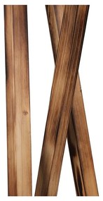 Lampada da terra nera/marrone con paralume in tessuto (altezza totale 166 cm) Maçka – Opviq lights