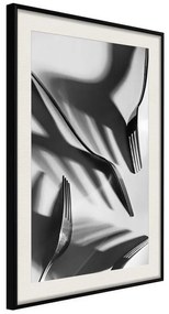 Poster  Fun with Shadow  Cornice Quadri Cornice nera con pass-partout, Larghezza x Altezza Home decor 30x45