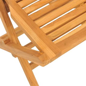 Sedie da giardino pieghevoli 6pz 47x63x90cm legno massello teak