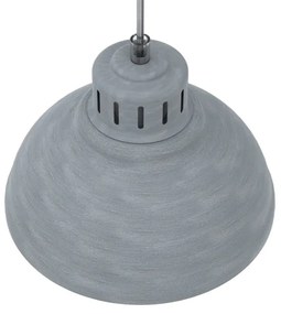 Lampadario a sospensione con filo SVEN 2xE27/15W/230V grigio