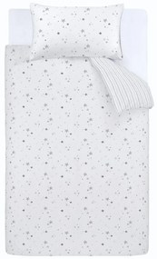 Lenzuola in cotone per neonati 150x120 cm Stars - Bianca