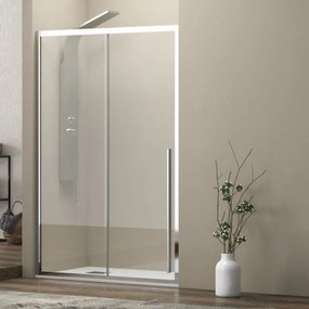 Kamalu - Porta doccia nicchia 150cm scorrevole vetro 8mm altezza 200h | KEL4000
