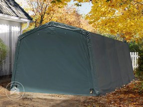 TOOLPORT 3,3x6,2m tenda garage, PVC 500, verde scuro - (8009)