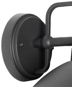 Lampada da parete per esterni moderna nera IP44 - Marcel